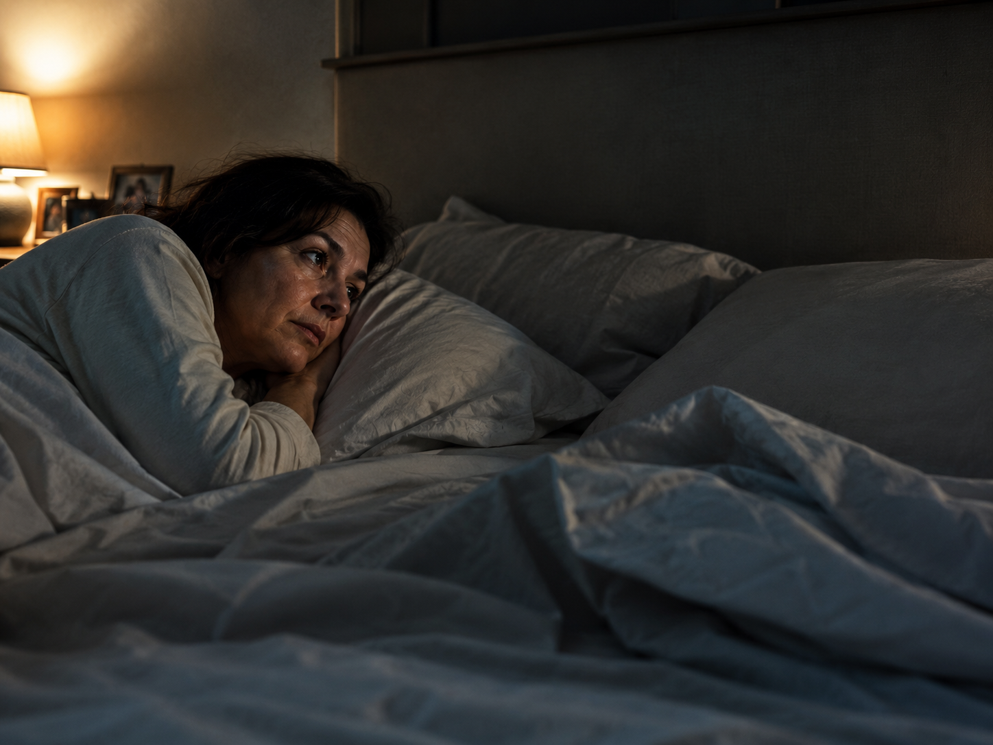 Donna sola a letto